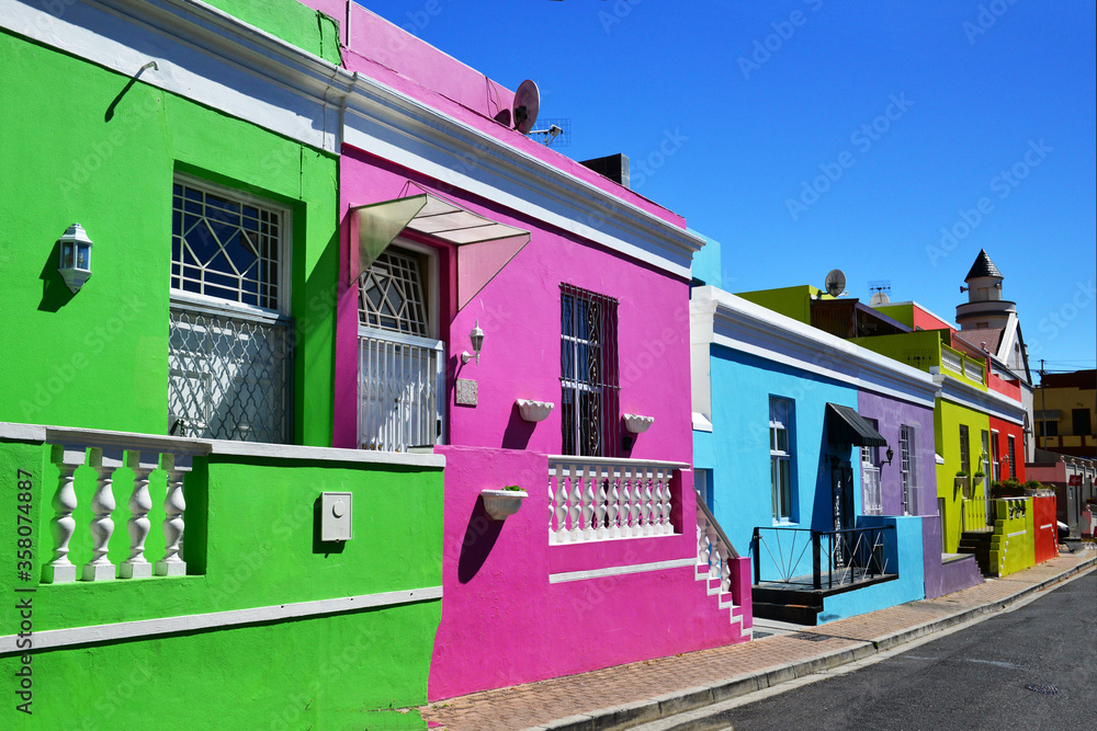 Naklejka premium Bo Kaap, Malaien Viertel, Kapstadt