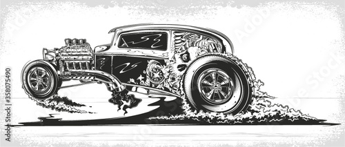 Vector Hot Rod