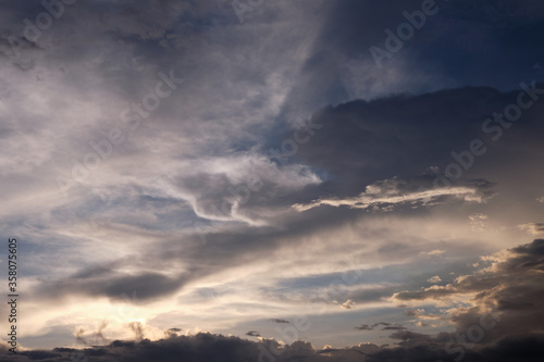 Dramatic sky and clouds background