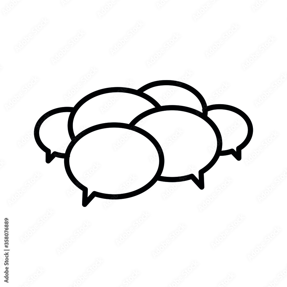 Forum, blog speech balloon line flat vector icon for mobile application, button and website design. Illustration isolated on white background. EPS 10 design, logo, app, infographic. Forum, blog speech balloon line flat vector icon for mobile application, button and website design. Illustration isolated on white background. EPS 10 design, logo, app, infographic.