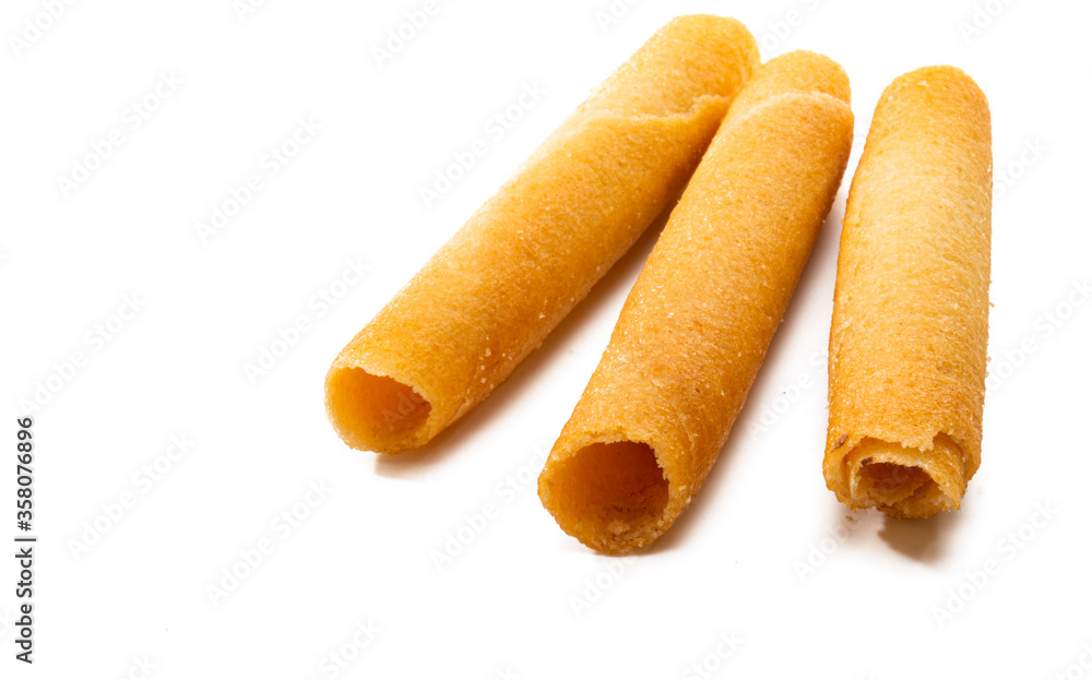 straw cookies isolated straw cookies isolated