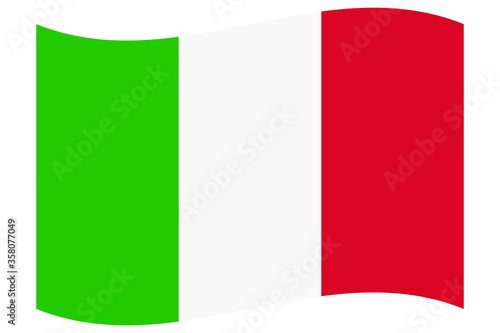 Free Download flag of italy waving vector - GFXLoad