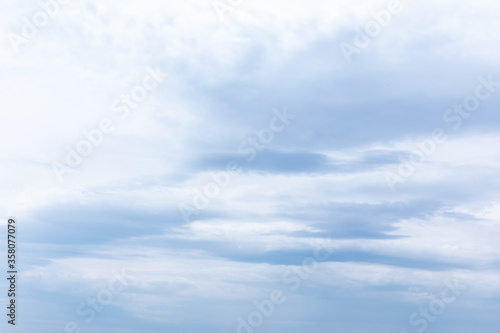 sky with white clouds in summertime