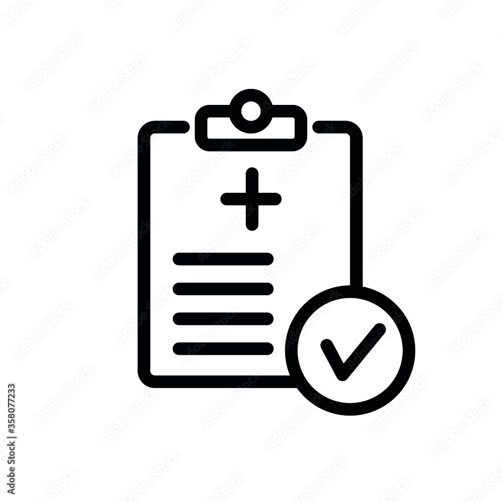 Medical Report line flat vector icon for mobile application, button and website design. Illustration isolated on white background. EPS 10 design, logo, app, infographic Medical Report line flat vector icon for mobile application, button and website design. Illustration isolated on white background. EPS 10 design, logo, app, infographic