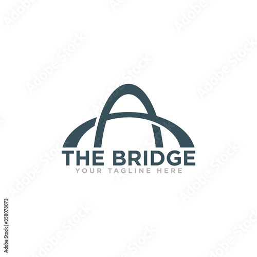 Bridge Construction Logo Icon Design Vector