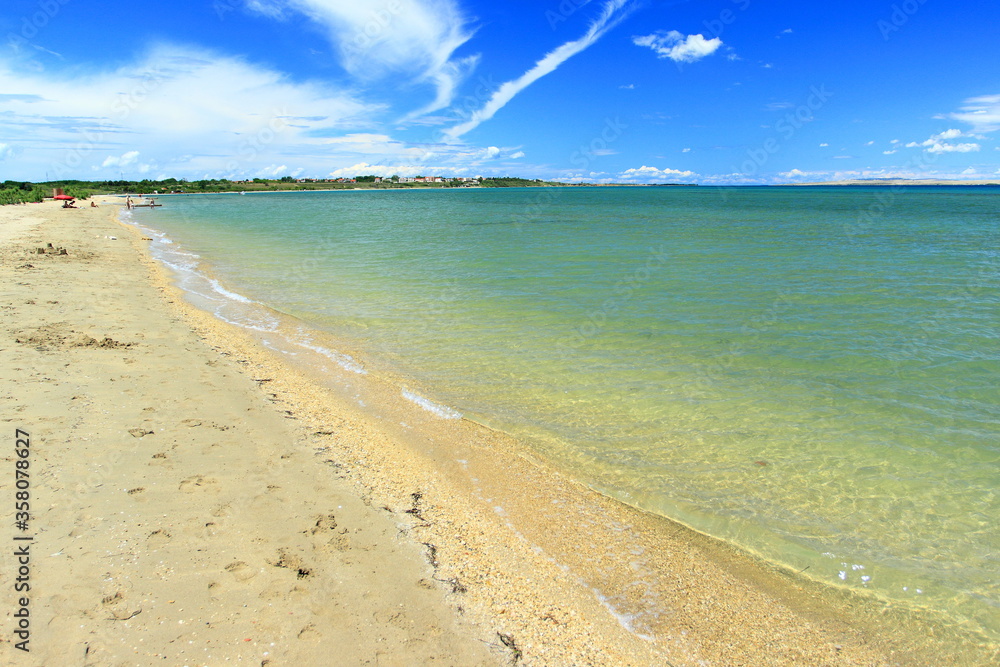 Obraz premium Sandy beach in Nin, Croatia