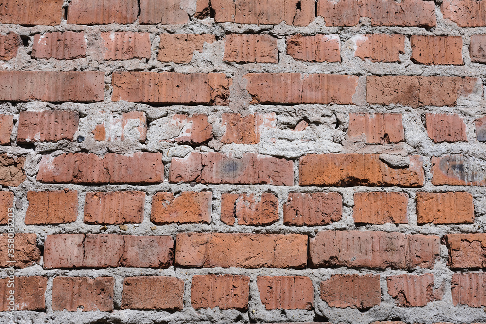 Fototapeta premium Brick wall - architecture abstract pattern