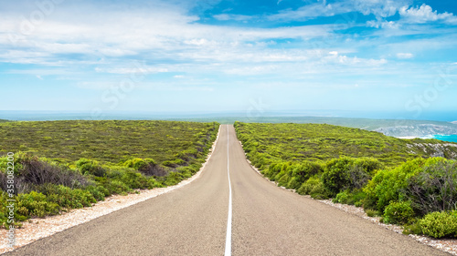 Scenic road along the Kangaroo Island coast, South Australia