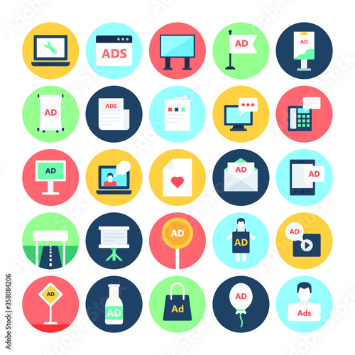 
Advertising and Media Vector Icons 4
