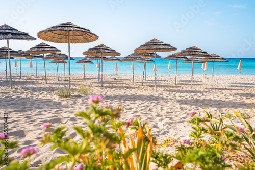 Nissi beach - the most famous white sand clear blue water beach in Ayia Napa  Cyprus  luxury summer travel inspiration