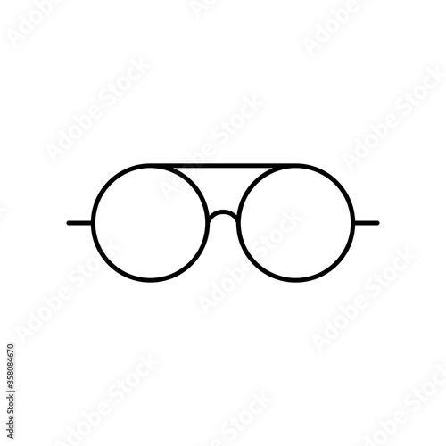 Eye Glass Icon Vector Illustration