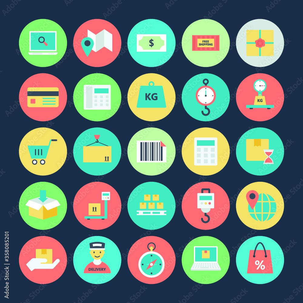 Logistics Delivery Vector Icons 3
Logistics Delivery Vector Icons 3