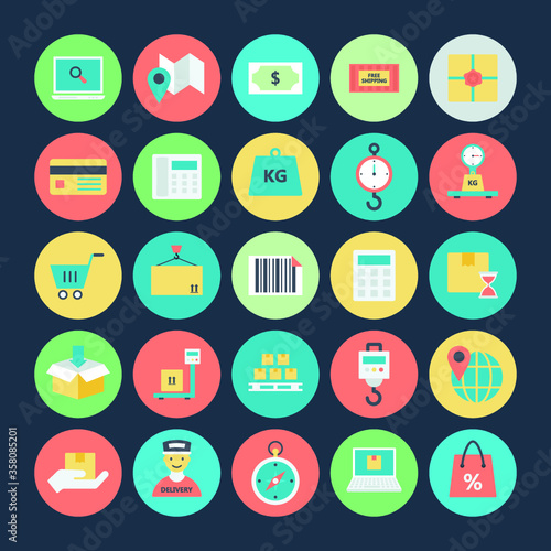 
Logistics Delivery Vector Icons 3
