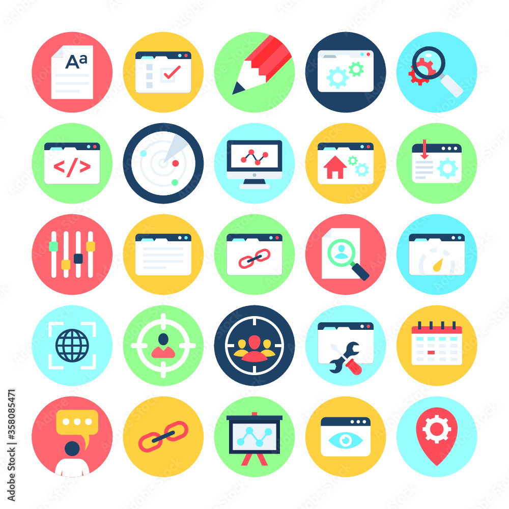 
SEO and Marketing Vector Icons 3
