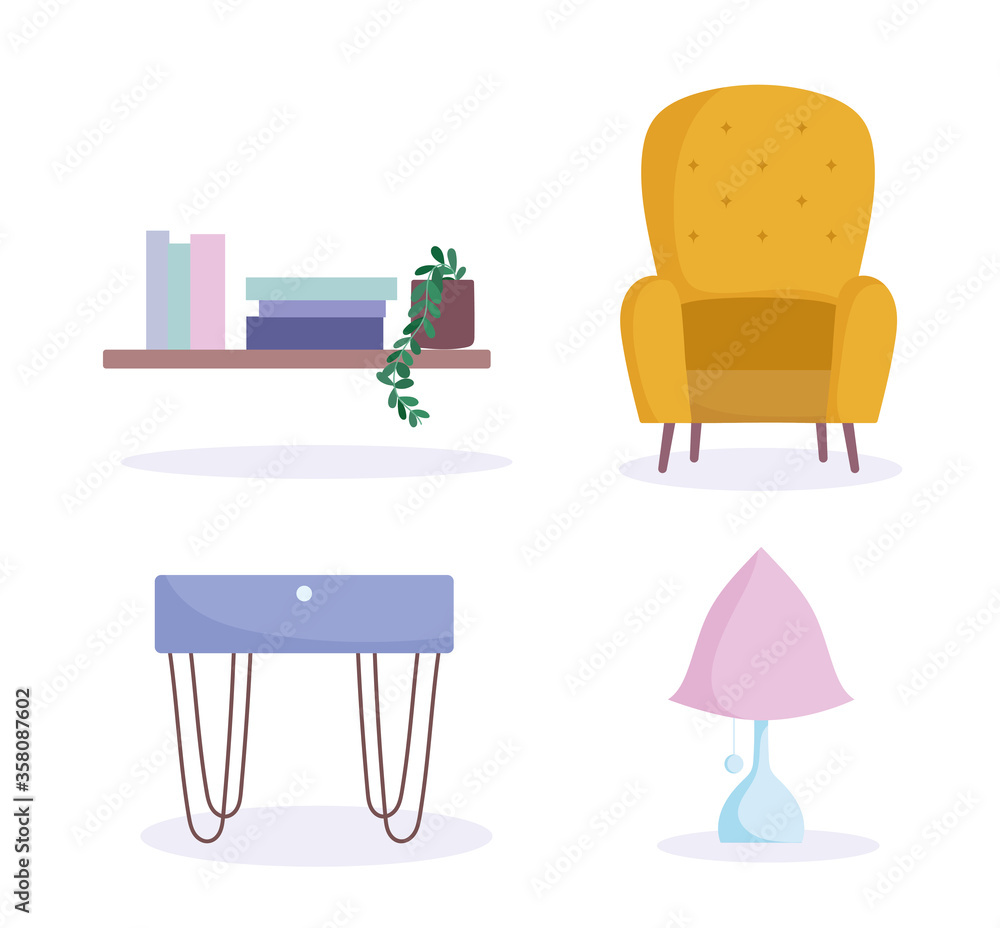 home room furniture chair table lamp and shelf with books decoration interior design home room furniture chair table lamp and shelf with books decoration interior design