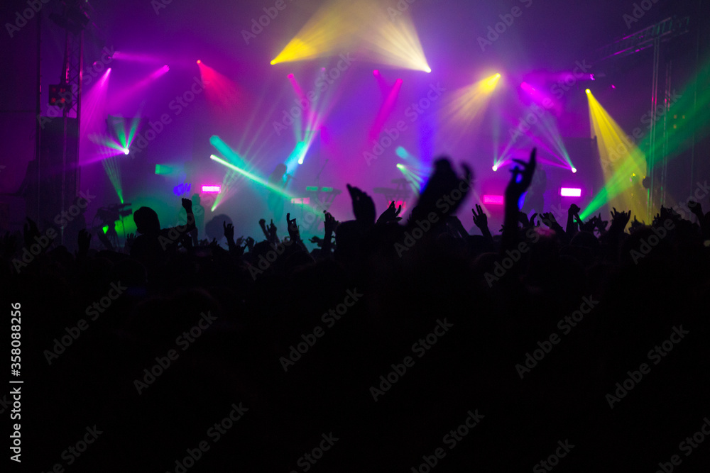 crowd at concert crowd at concert