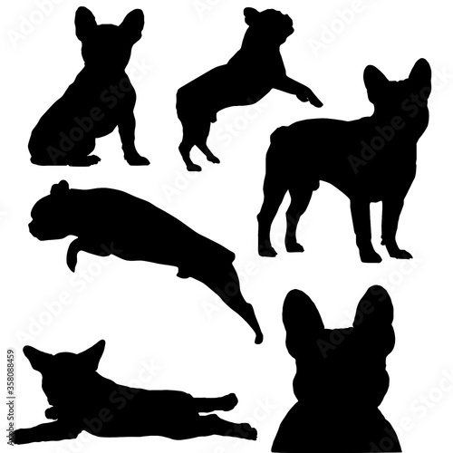 French bulldog silhouette
