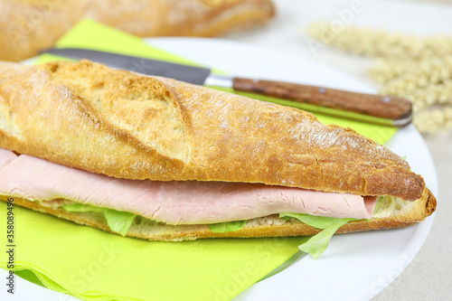 sandwich au jambon