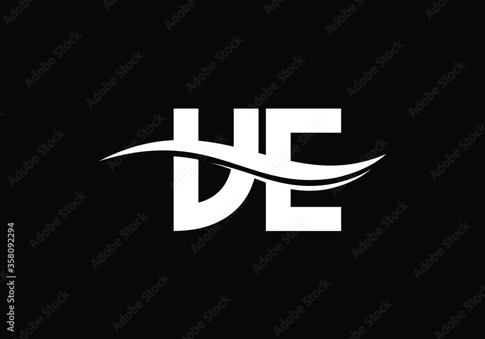 Initial Monogram Letter V E Logo Design Vector Template. V E Letter Logo Design Initial Monogram Letter V E Logo Design Vector Template. V E Letter Logo Design
