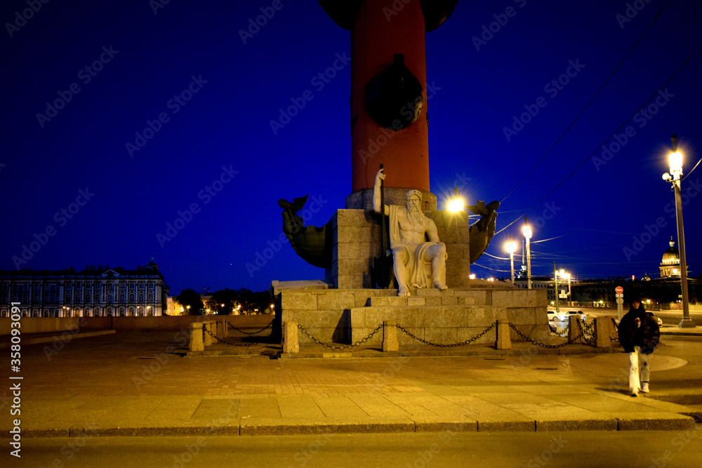 Fototapeta premium night view of the old town