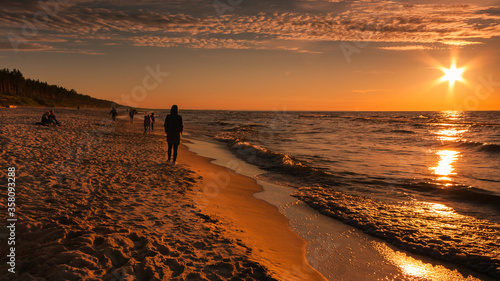 Zachód słońca nad Bałtykiem