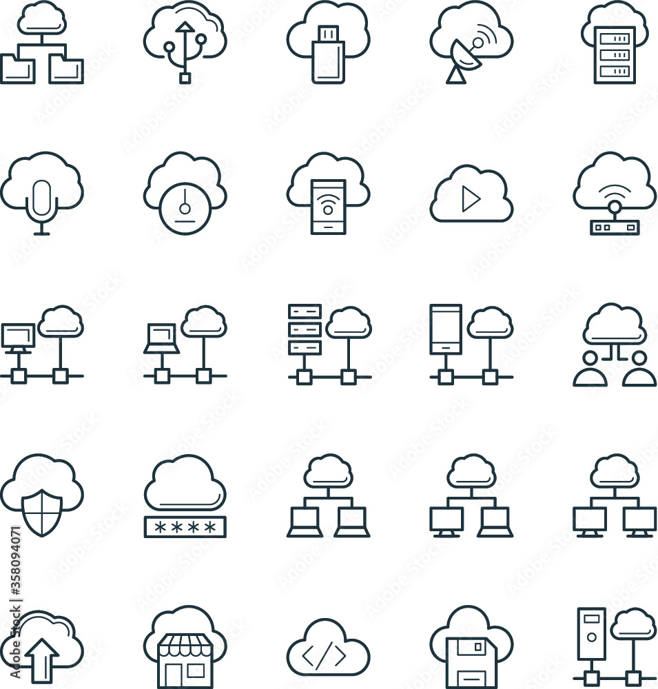 Cloud Computing Cool Vector Icons 2
Cloud Computing Cool Vector Icons 2