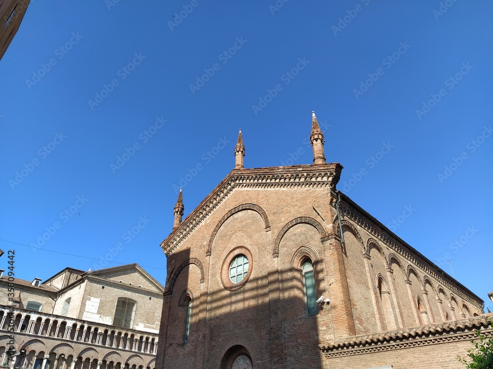 Church in Ferrara town in Emilia-Romagna