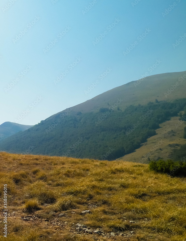 Top of Mountains in Galicica National Park, Macedonia.