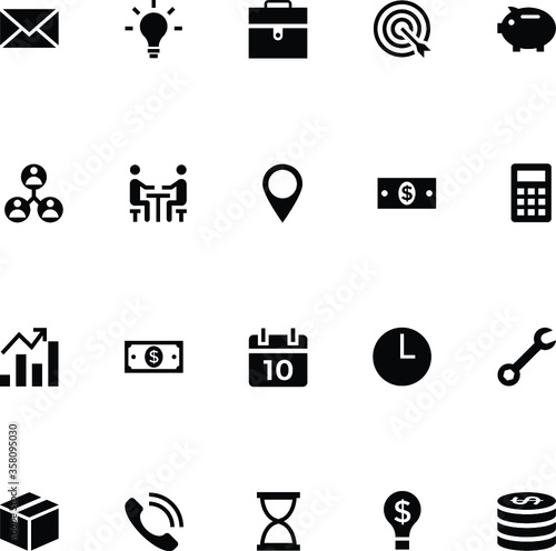 Trading Solid Vector Icons Pack