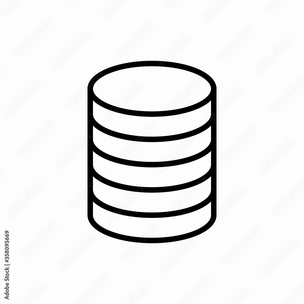 Outline coin icon.Coin vector illustration. Symbol for web and mobile Outline coin icon.Coin vector illustration. Symbol for web and mobile