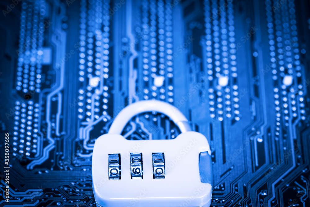 custom made wallpaper toronto digitalAbstract,close up of Lock on Mainboard Electronic computer background.
(best internet top security)
