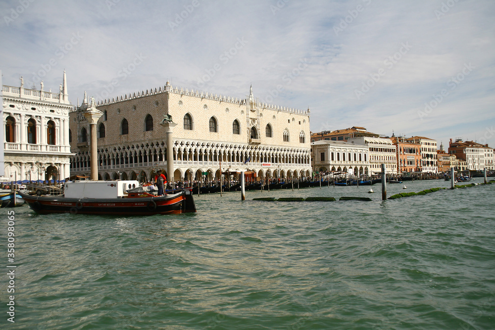 venice, veneto, italy, september, 25.th, 2014, view from canale grande to san marco