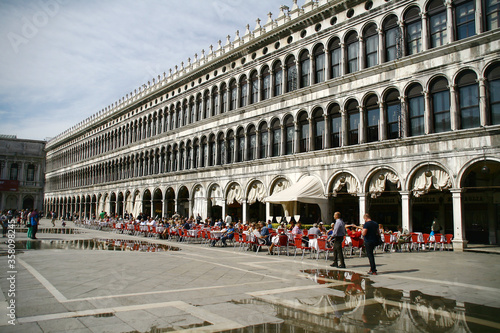 venice, veneto, italy, september, 25.th, 2014, people, historical buildings at the famous place san marco © PR-PhotoDesign