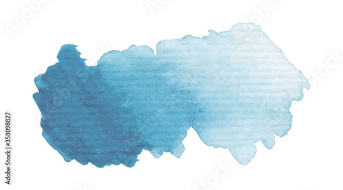 Hand painted watercolor banner isolated on white background