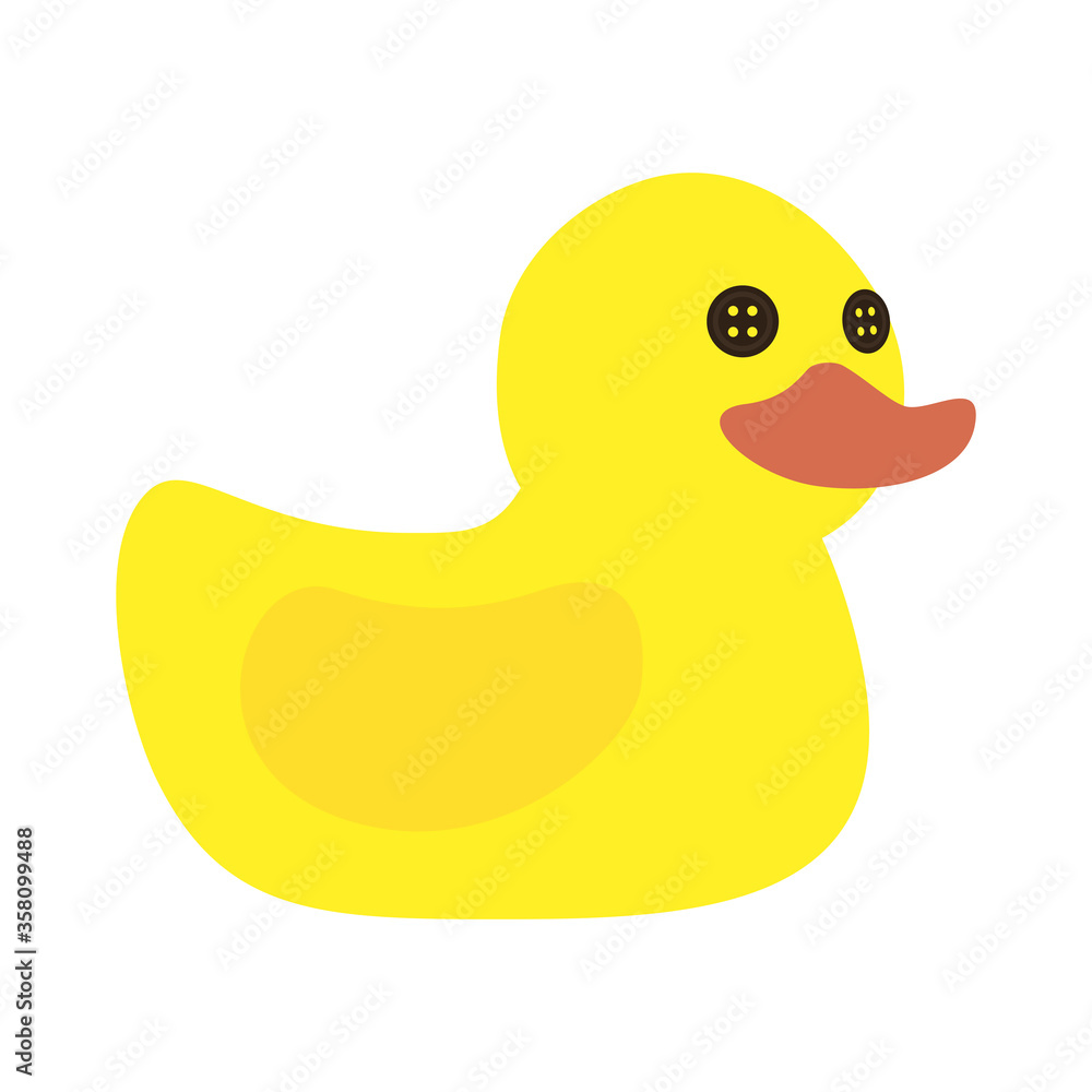 Isolated duck toy vector design Isolated duck toy vector design