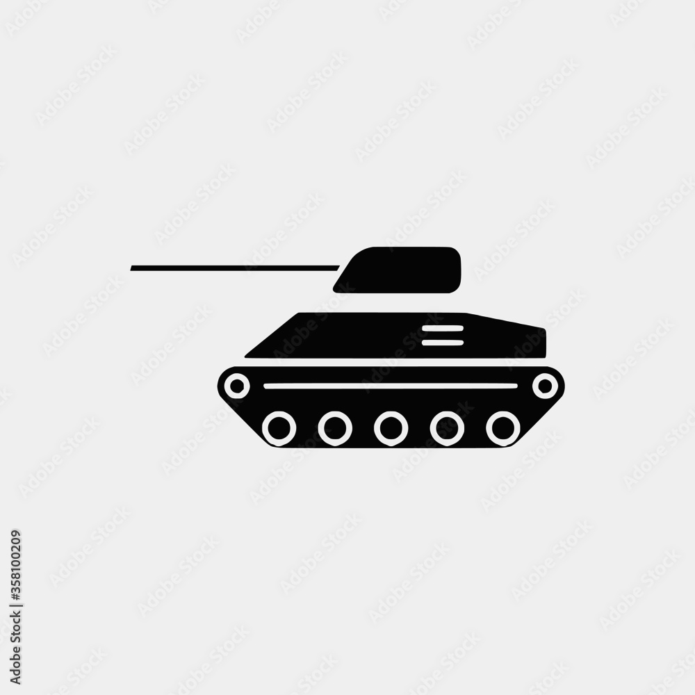 Army Tanker Vector icon