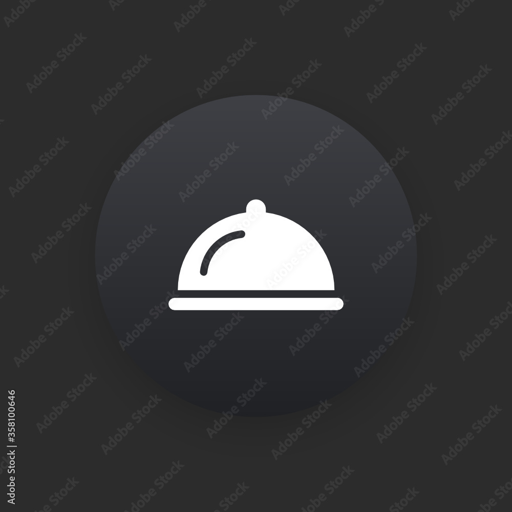Restaurant - Matte Black Web Button Restaurant - Matte Black Web Button