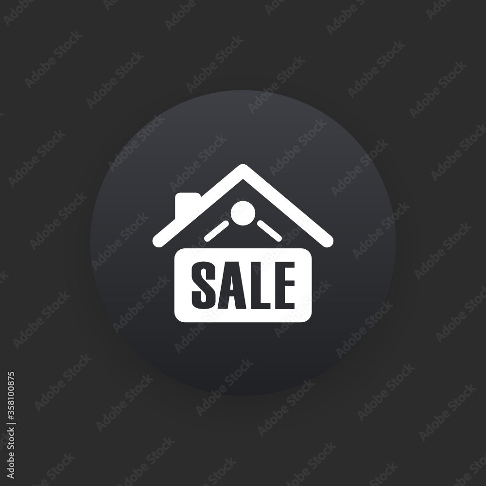 Home Sale - Matte Black Web Button Home Sale - Matte Black Web Button