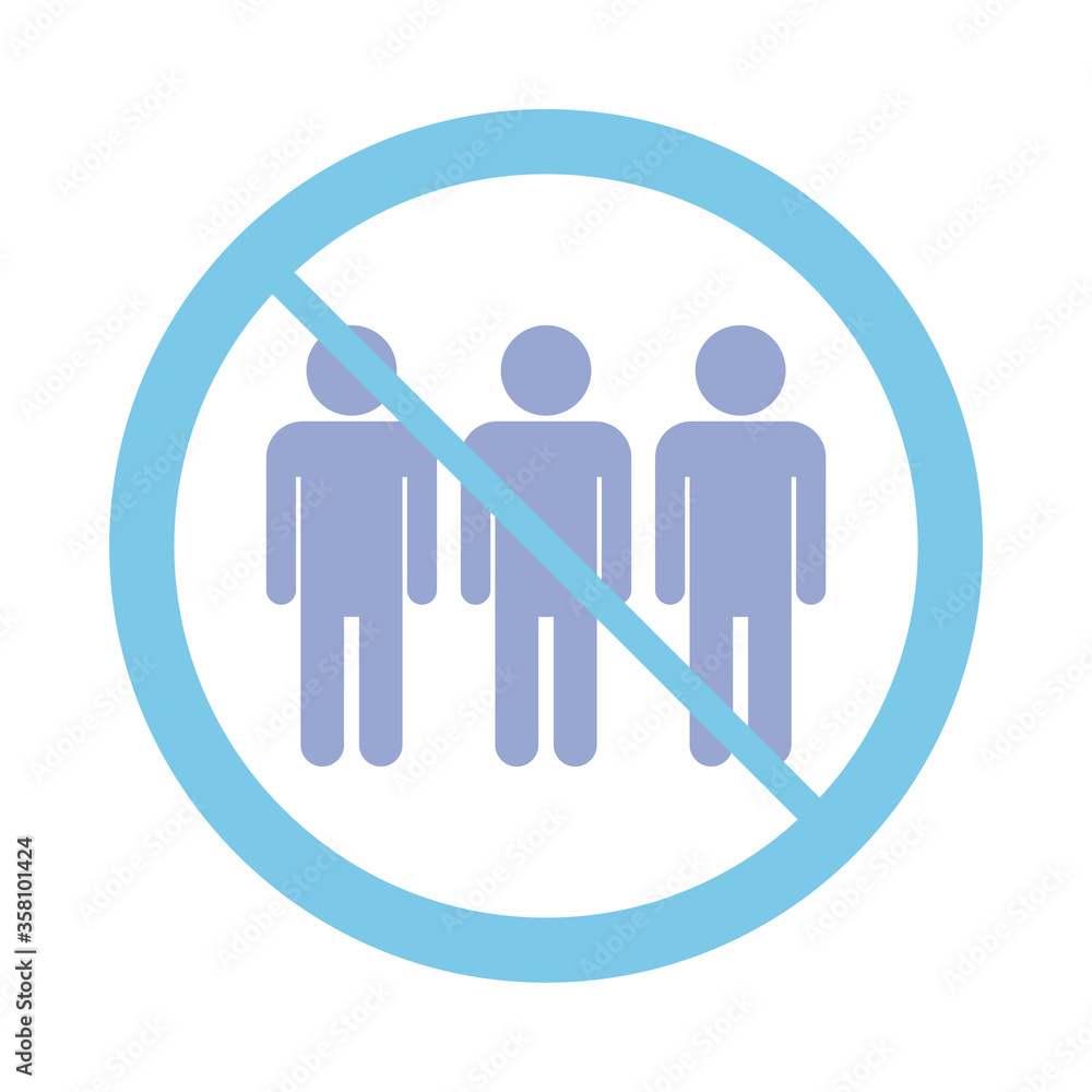 restriction for meetings , flat style icon restriction for meetings , flat style icon