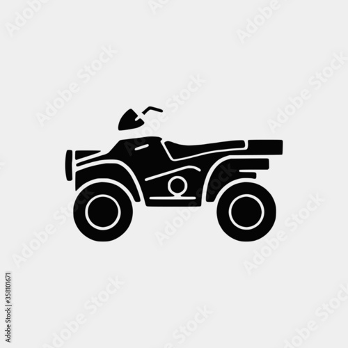 vector Icon illustration of a motorcycle