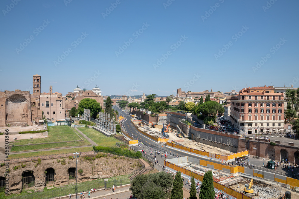 Panoramic view of city Rome