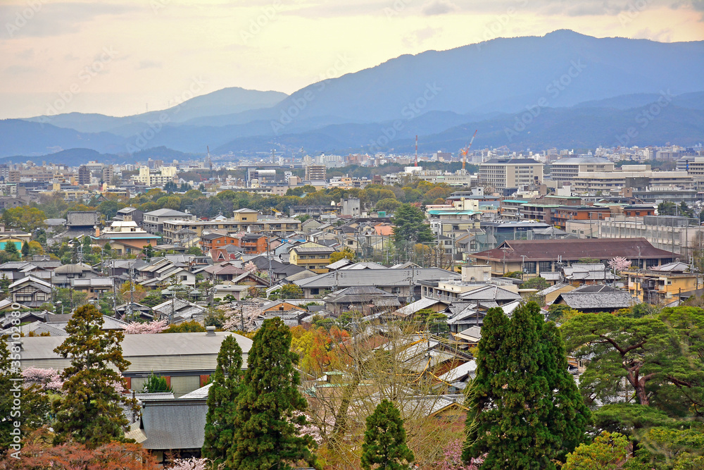 Kyoto city overview in Kyoto, Japan