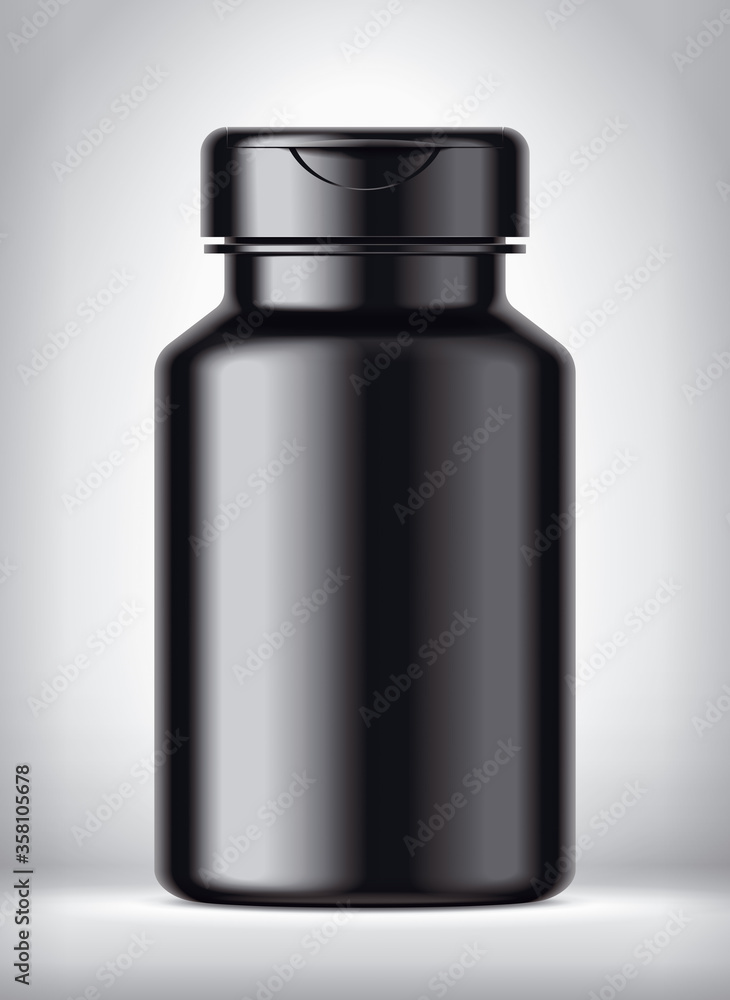 Bottle on background. Matt surface version. Bottle on background. Matt surface version.