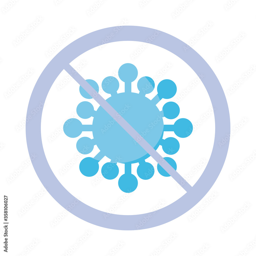virus forbidden sign , flat style icon virus forbidden sign , flat style icon