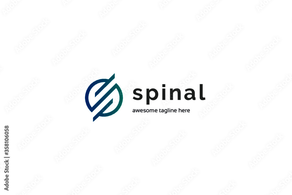 Spinal business logo design Spinal business logo design