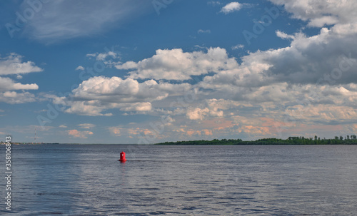 fishing boat on the river