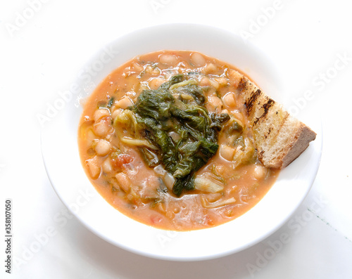 Canvas Print a typical and traditional dish of the Neapolitan culture in southern Italy in th