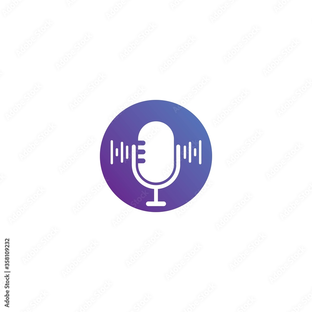 Podcast logo vector Podcast logo vector