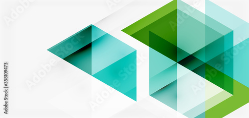 Geometric abstract background, mosaic triangle and hexagon shapes. Trendy abstract layout template for business or technology presentation, internet poster or web brochure cover, wallpaper