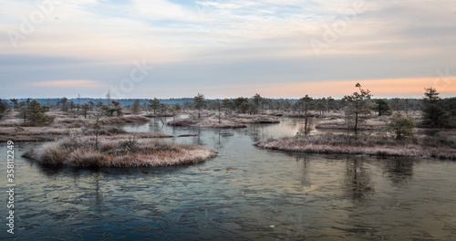 the first frosts in Kemeri bog lakes © EriksZ